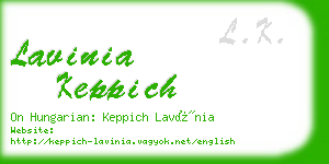 lavinia keppich business card